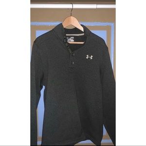 Under armor fleece quarter button down